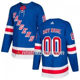 New York Rangers Trikot Custom Adidas 2017-2018 Royal Authentic - Herren